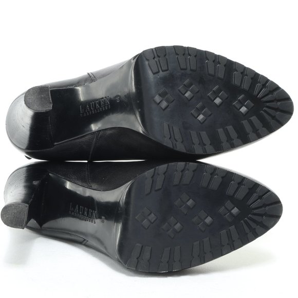 Lauren Ralph Lauren Black Ankle Boots - Picture 10 of 16